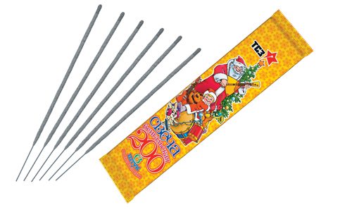  Бенгальские свечи 6 шт 200 мм в пакете  в Миассе